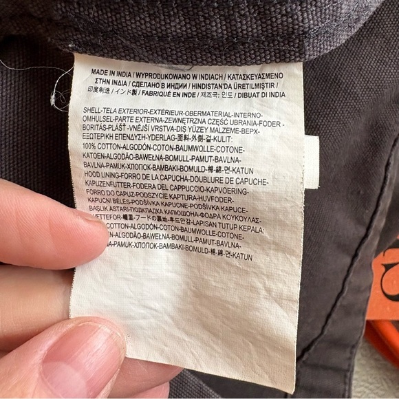 Vans Women’s Grey Cotton Utility Jacket with Hood – Size Small - Picture 7 of 9